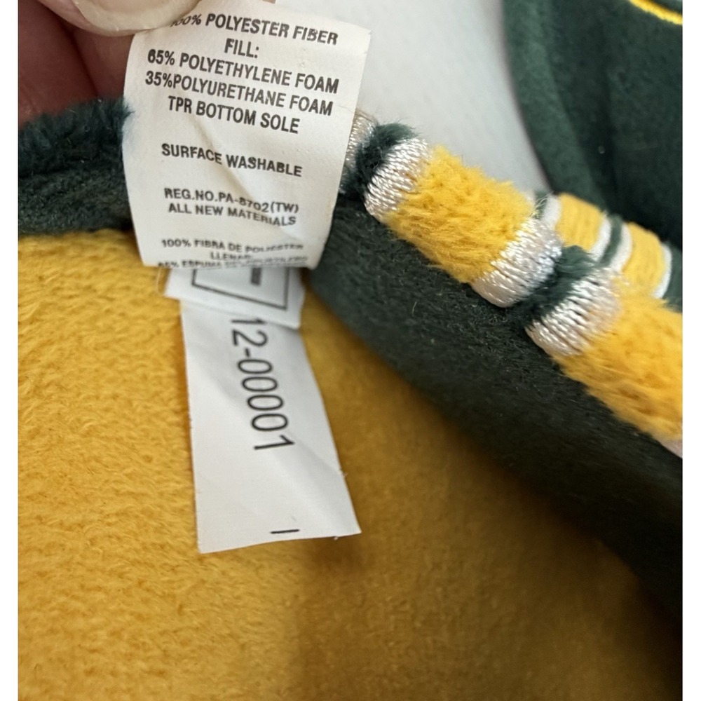 NFL Green Bay Packers Stripe Logo Dot Sole Slippers Size Large by FOCO Gameday!! - Picture 7 of 8